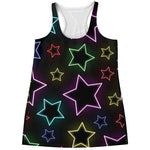 Lights Star Pattern Print Women's Racerback Tank Top