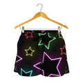 Lights Star Pattern Print Women's Shorts