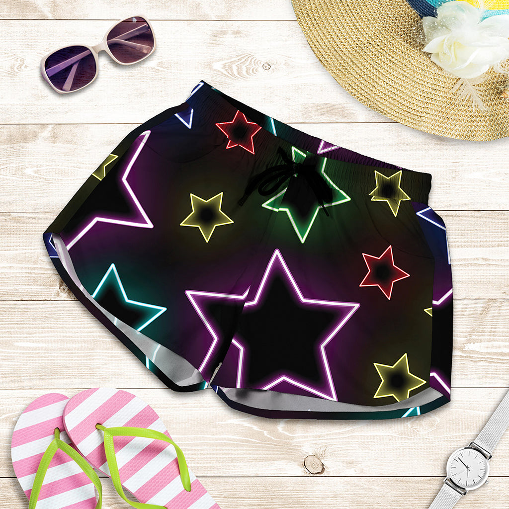 Lights Star Pattern Print Women's Shorts