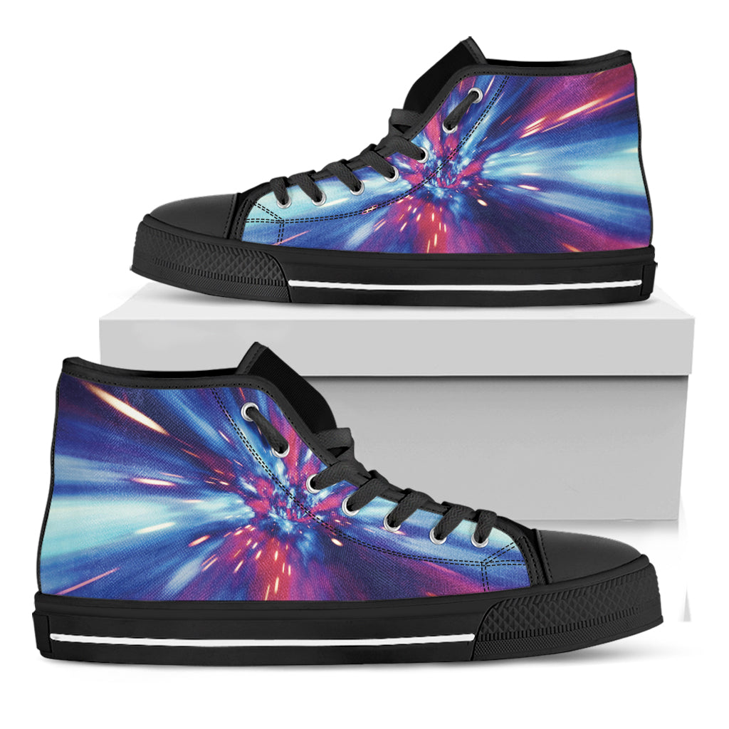 Lightspeed Vortex Print Black High Top Shoes