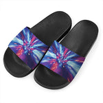 Lightspeed Vortex Print Black Slide Sandals