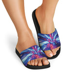Lightspeed Vortex Print Black Slide Sandals