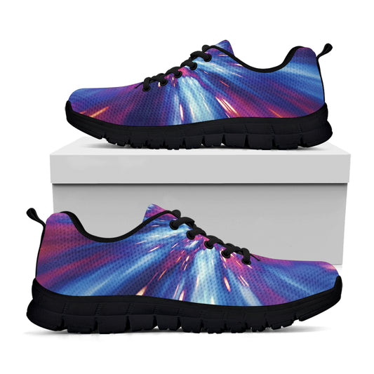 Lightspeed Vortex Print Black Sneakers