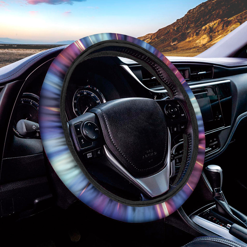 Lightspeed Vortex Print Car Steering Wheel Cover