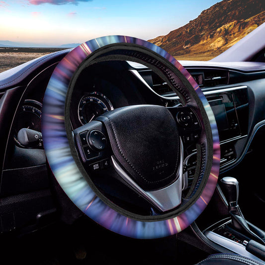 Lightspeed Vortex Print Car Steering Wheel Cover