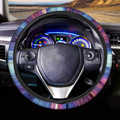 Lightspeed Vortex Print Car Steering Wheel Cover