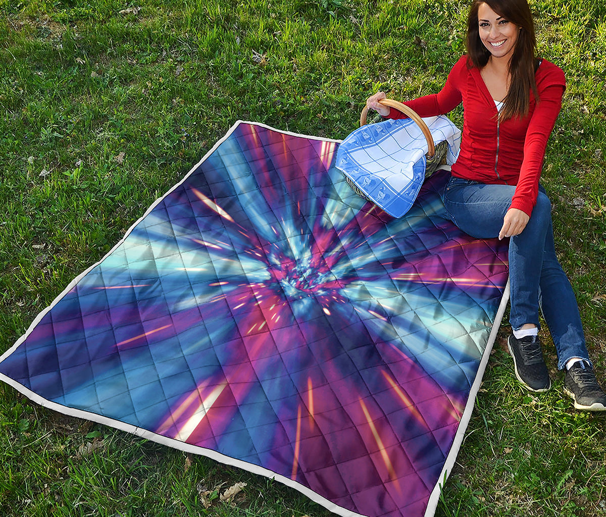 Lightspeed Vortex Print Quilt