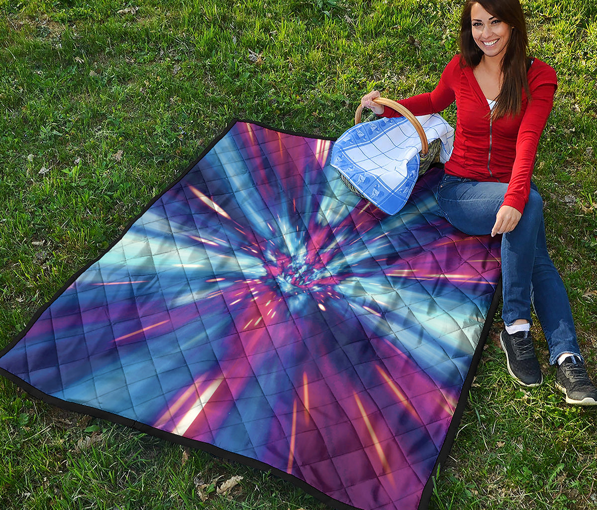 Lightspeed Vortex Print Quilt