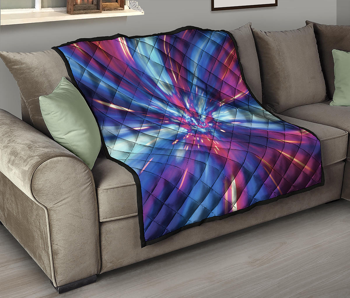 Lightspeed Vortex Print Quilt