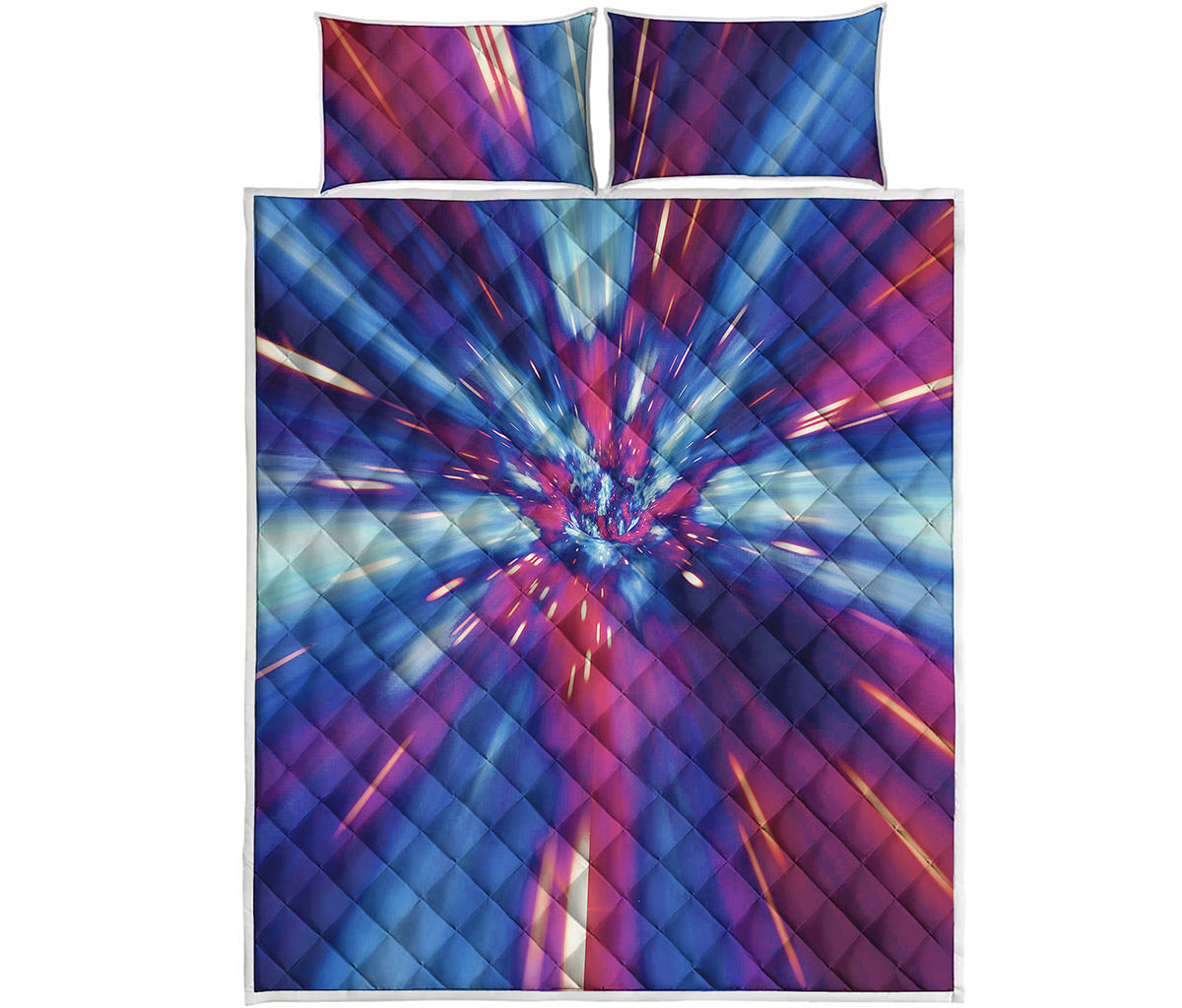 Lightspeed Vortex Print Quilt Bed Set