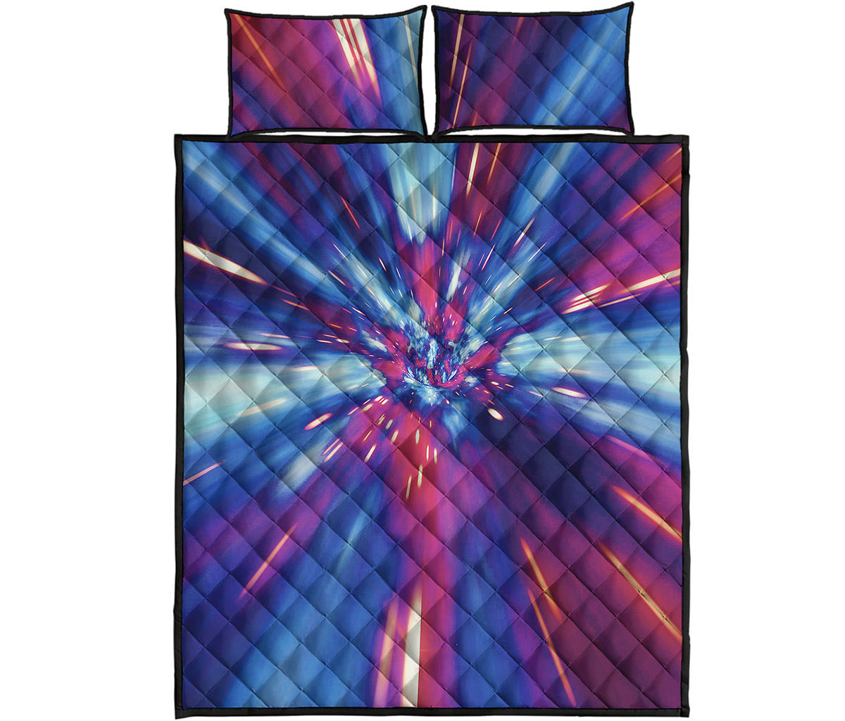 Lightspeed Vortex Print Quilt Bed Set