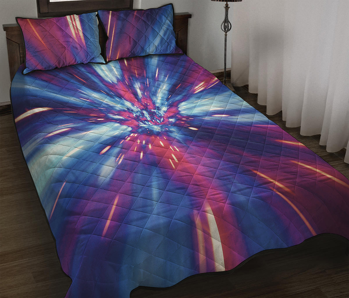 Lightspeed Vortex Print Quilt Bed Set