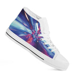 Lightspeed Vortex Print White High Top Shoes