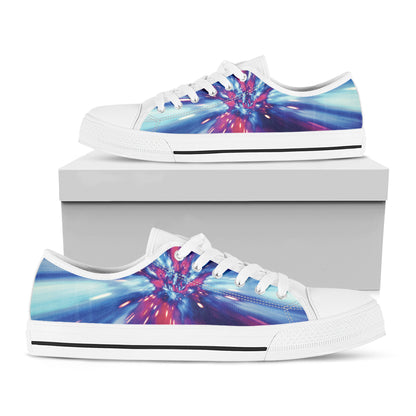 Lightspeed Vortex Print White Low Top Shoes