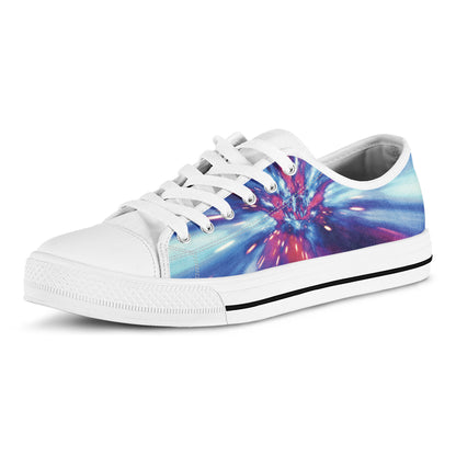 Lightspeed Vortex Print White Low Top Shoes