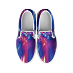 Lightspeed Vortex Print White Slip On Shoes