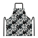Lily Floral Pattern Print Apron