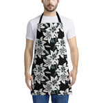 Lily Floral Pattern Print Apron