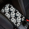 Lily Floral Pattern Print Car Center Console Cover