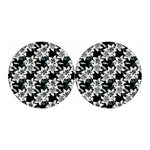 Lily Floral Pattern Print Car Coasters