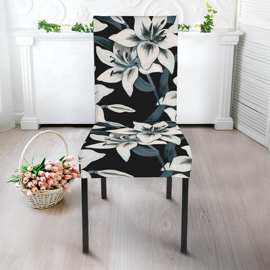 Lily Floral Pattern Print Dining Chair Slipcover
