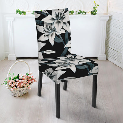 Lily Floral Pattern Print Dining Chair Slipcover