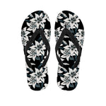 Lily Floral Pattern Print Flip Flops