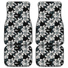 Lily Floral Pattern Print Front and Back Car Floor Mats