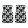 Lily Floral Pattern Print Front Car Floor Mats