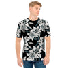 Lily Floral Pattern Print Men's T-Shirt