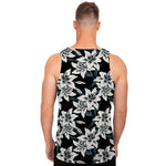 Lily Floral Pattern Print Men's Tank Top