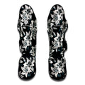 Lily Floral Pattern Print Muay Thai Shin Guards