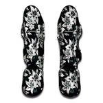 Lily Floral Pattern Print Muay Thai Shin Guard