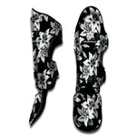 Lily Floral Pattern Print Muay Thai Shin Guard