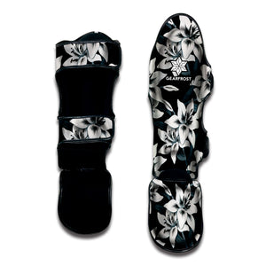 Lily Floral Pattern Print Muay Thai Shin Guard