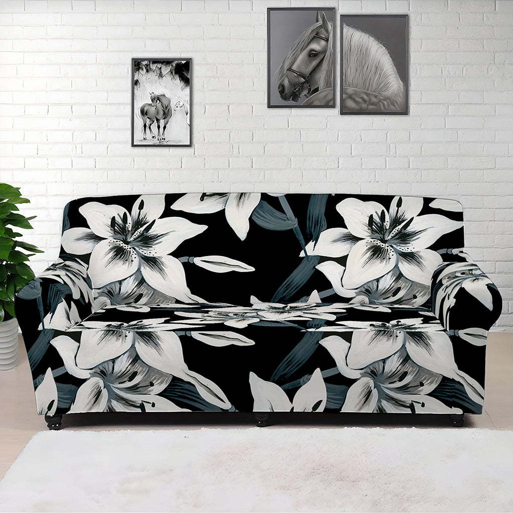 Lily Floral Pattern Print Sofa Cover