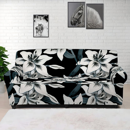 Lily Floral Pattern Print Sofa Cover