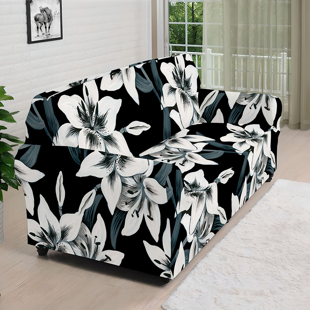 Lily Floral Pattern Print Sofa Cover