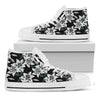 Lily Floral Pattern Print White High Top Shoes