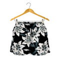 Lily Floral Pattern Print Women's Shorts