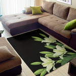 Lily Floral Print Area Rug