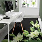 Lily Floral Print Area Rug