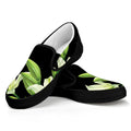 Lily Floral Print Black Slip On Sneakers
