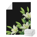 Lily Floral Print Blanket