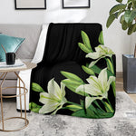 Lily Floral Print Blanket
