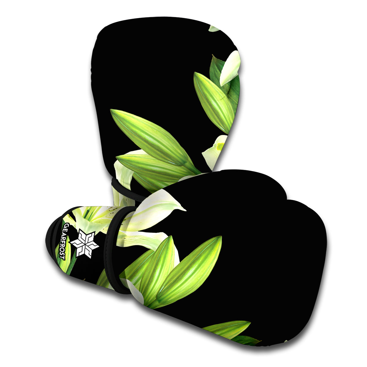 Lily Floral Print Boxing Gloves