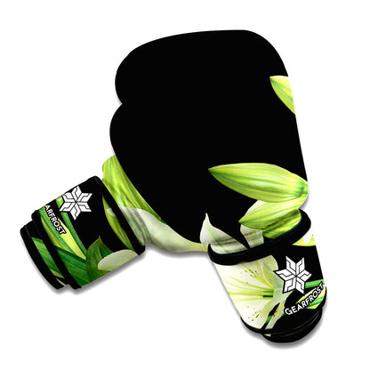 Lily Floral Print Boxing Gloves