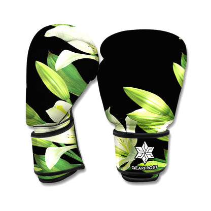 Lily Floral Print Boxing Gloves