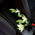 Lily Floral Print Car Center Console Cover