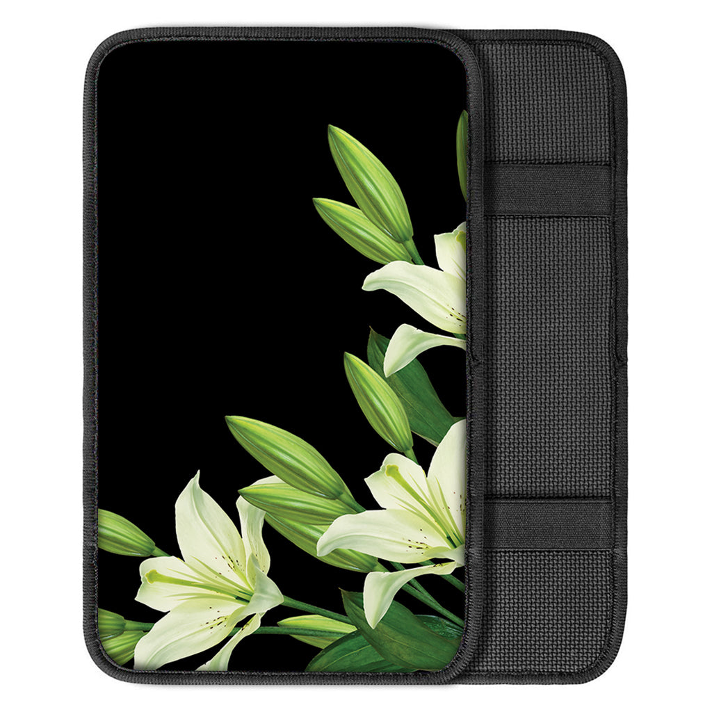Lily Floral Print Car Center Console Cover